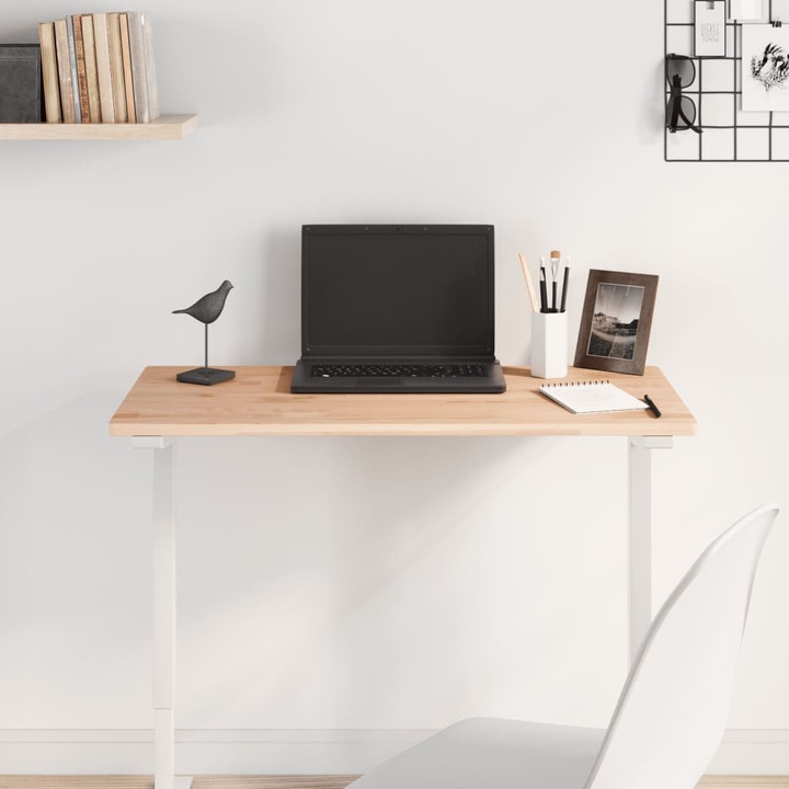 Blat de masă Gossi, 80x40x1, 5 cm, dreptunghiular, lemn masiv de fag