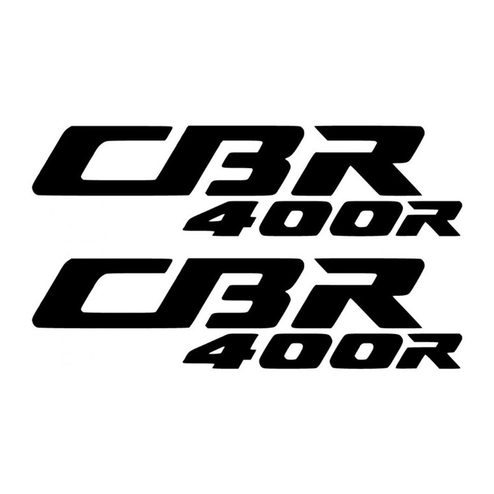 Sticker x2, Honda CBR400R, Alb, 20cm