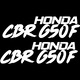 Sticker x2, Honda CBR650F, Alb, 20cm