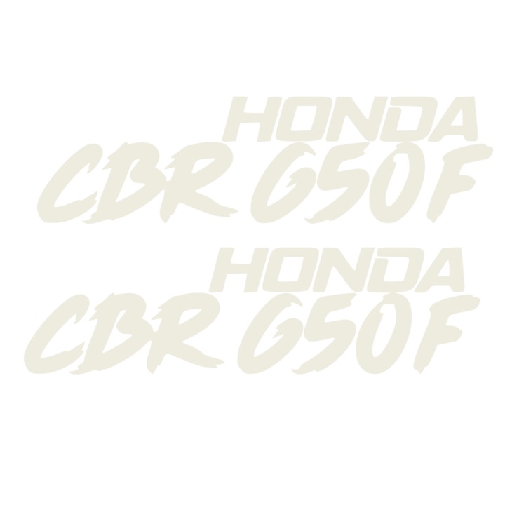 Sticker x2, Honda CBR650F, Alb, 20cm