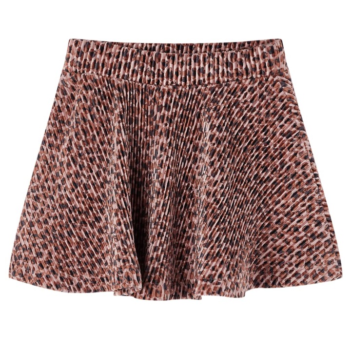 vidaXL gyerekszoknya, leopardmintas, antik rozsaszin
