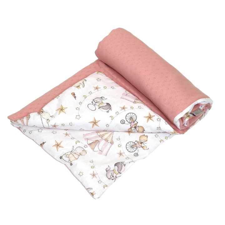Amy babaszőnyeg, kétoldalas, pamut, 100x75cm, Pink Circus
