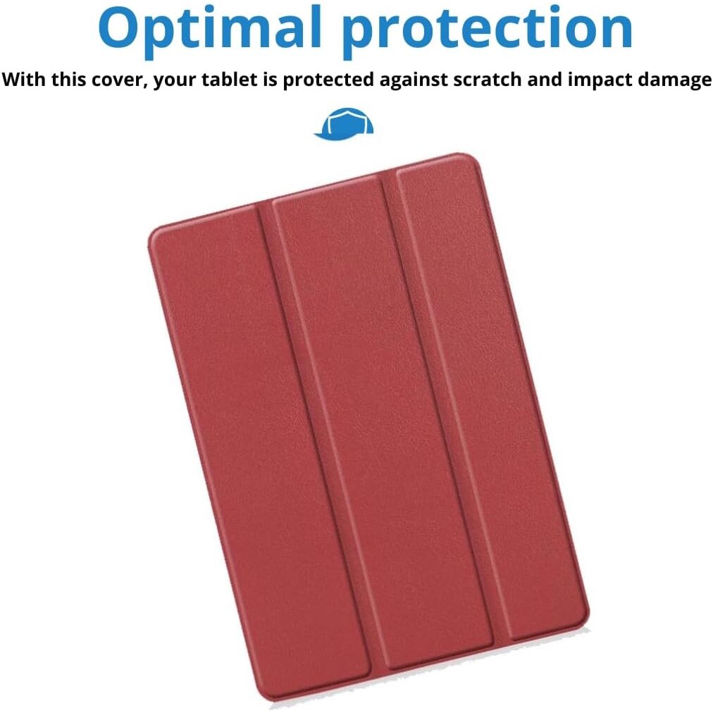 Husa pentru tableta Samsung Galaxy Tab A7 Lite, 8.7 inch T220 / T225 Sigloo, Slim, Smart Cover, Trifold, model Burgundy