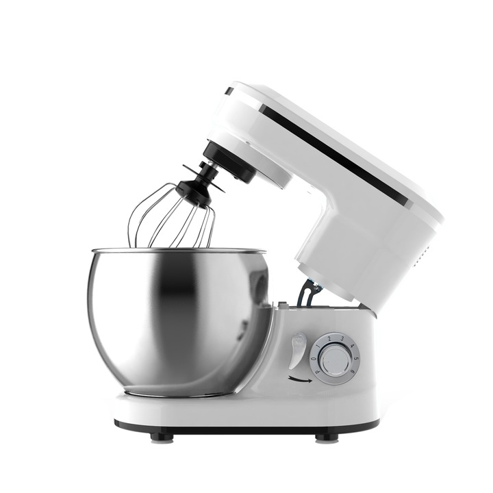 Миксер с купа от неръждаема стомана Cheftronic SM-962, 1200 W, 4 L купа от неръждаема стомана, 6 скорости, функция Pulse