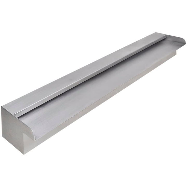 Декоративен фонтан Zakito Europe, неръждаема стомана, 90x11.5x8cm, сребрист