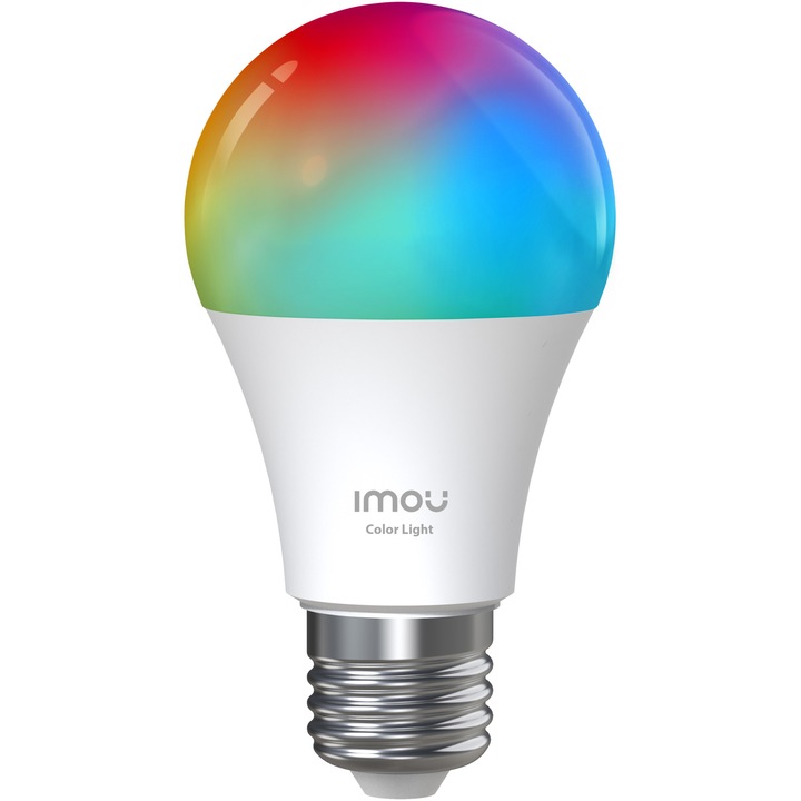 Смарт крушка IMOU B5 CL1B-5-E27, RGB, 2.4GHz Wi-Fi, Управление чрез приложение, Съвместима с Alexa и Google Assistant, Димируема, Таймер