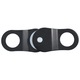 Ролков Блок vidaXL, Стомана, 130 x 48 x 262 мм, Черен