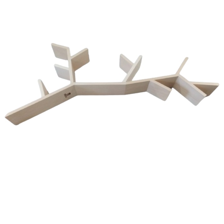 Ág alakú falipolc, Natur, 120 x 65 cm