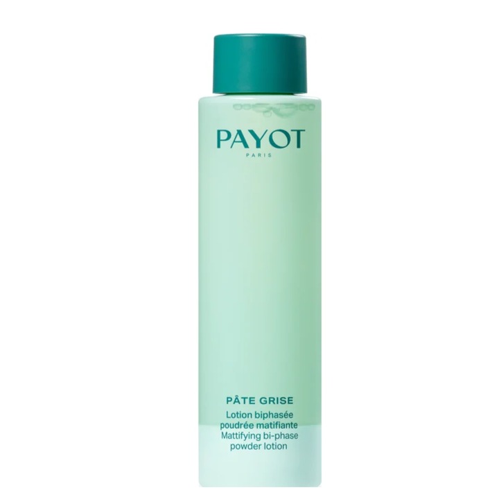 Apa pentru curatarea, ten gras si mixt, Payot Pate Grise Mattifying Bi-Phase Powder Lotion 200 ml
