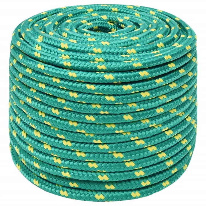 Въже, Zakito Europe, полипропилен, 14 mm x 250 m, зелено/жълто