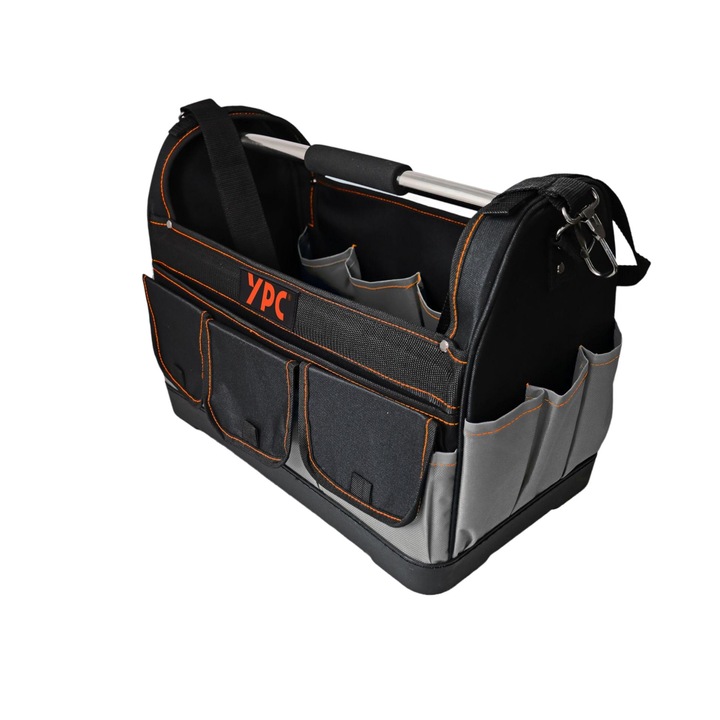 Geanta de scule Pioneer XXL, YPC, Gri-Negru, 45x35x23cm, capacitate 20kg