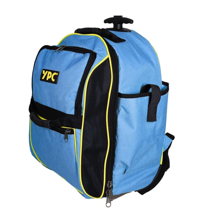 Rucsac Trolley pentru scule Ypc, Juggernaut XXL, 42x35x22cm, Oxford 600D, Albastru
