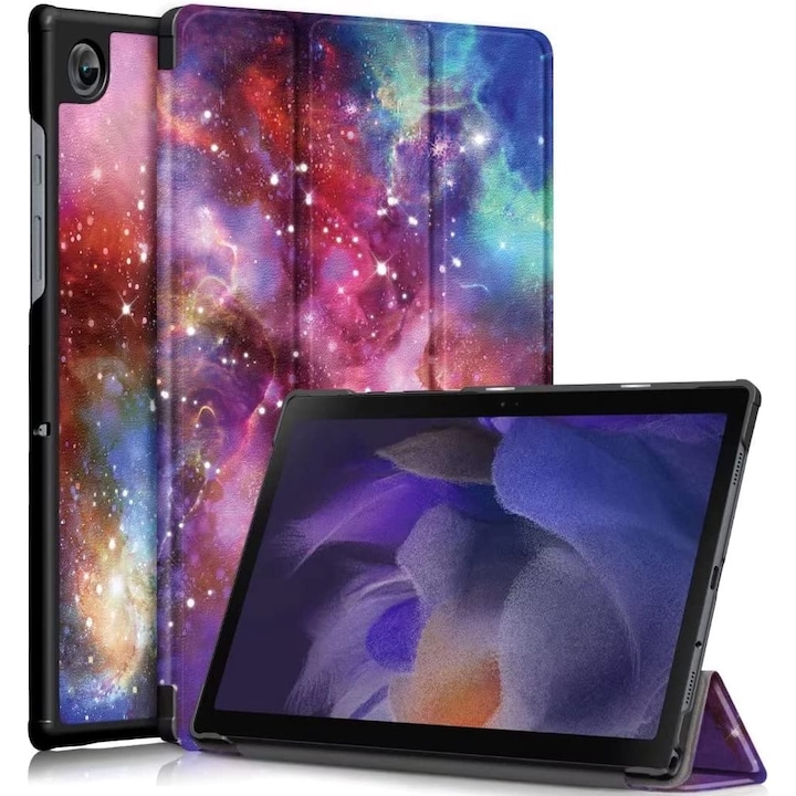 Husa Slim Sigloo, Smart Cover, Trifold, pentru tableta LENOVO Tab M10 3rd Gen(TB-328FU, TB-328XU ), 10.1 inch, model Galaxy