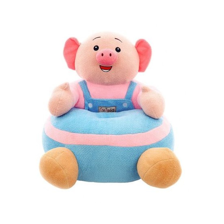 Fotoliu din plus, model Porcusor, Dimensiune: 50 x 45 x 40, bleu