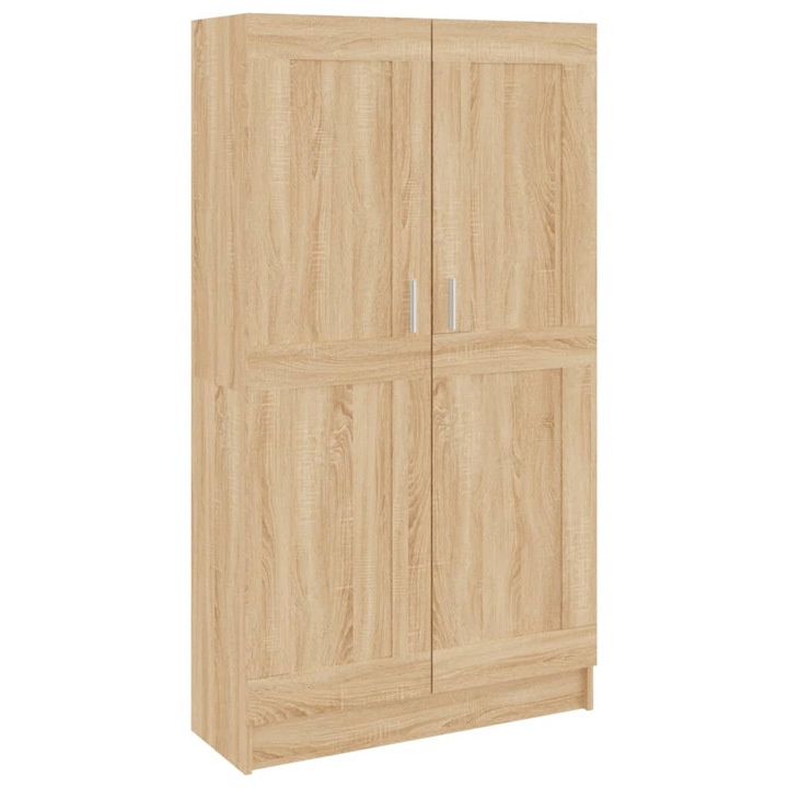 Biblioteca vidaXL, stejar Sonoma, 82,5x30,5x150 cm, lemn prelucrat, 34 kg
