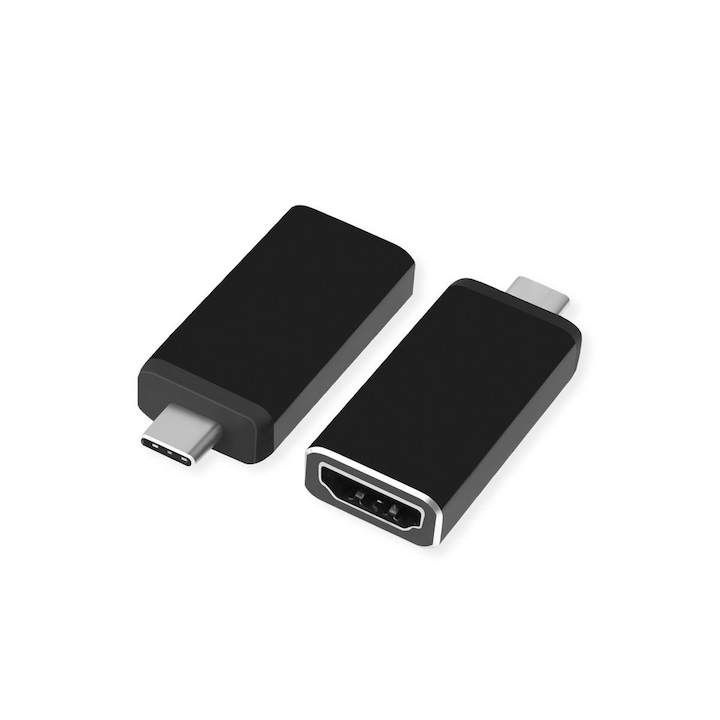 Адаптер VALUE S3217-20, USB Type C - HDMI, M/F, черен