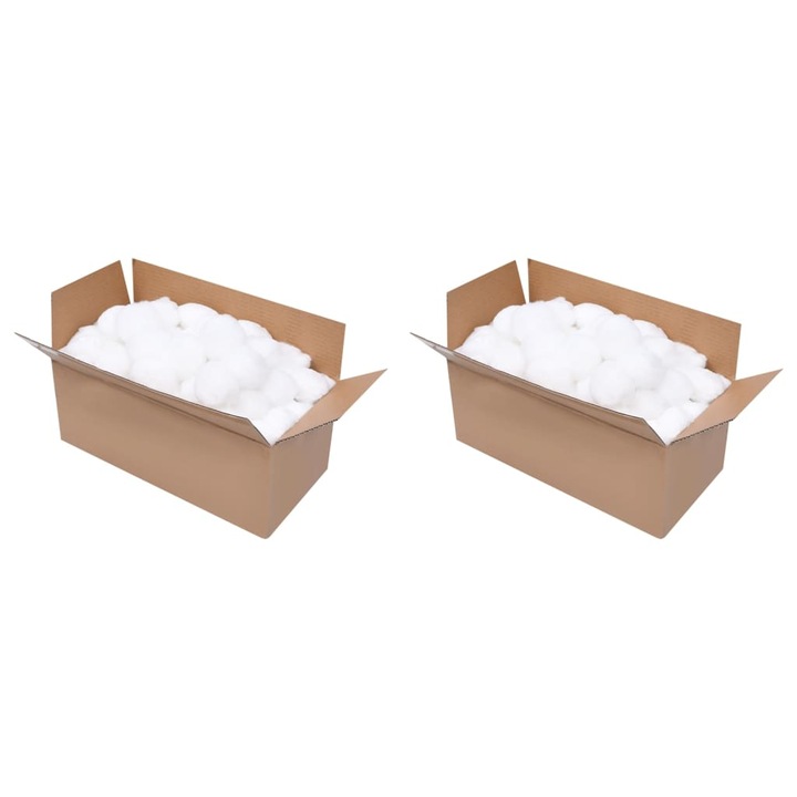 Комплект филтърни топки за басейн Zakito Europe, Полиетилен, 1400гр, 50 мм, Бял