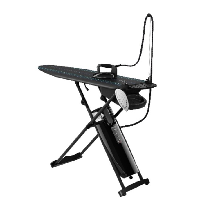 Sistem de calcat Laurastar Smart U, 3.5 bari, 2200W, Suport pliabil, husa, Bluetooth, talpa activa 3D, rezervor 1.2 L