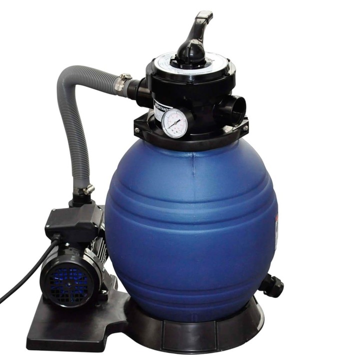 Филтърна помпа за басейн, Zakito Europe, 11000 L/h, 298x458x621 mm, многоцветна