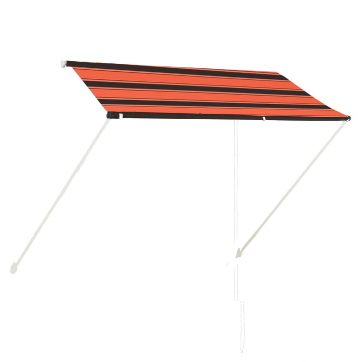 Copertina retractabila, portocaliu si maro, 250 x 150 cm 145896