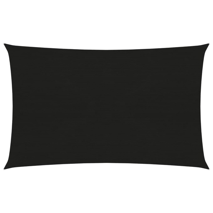 Panza parasolar vidaXL, negru, 2x4,5 m, HDPE, 160 g/m², 1.5 kg