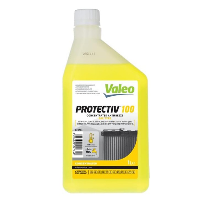 Antigel concentrat Valeo Protectiv 100 tip G12 verde 1 litru