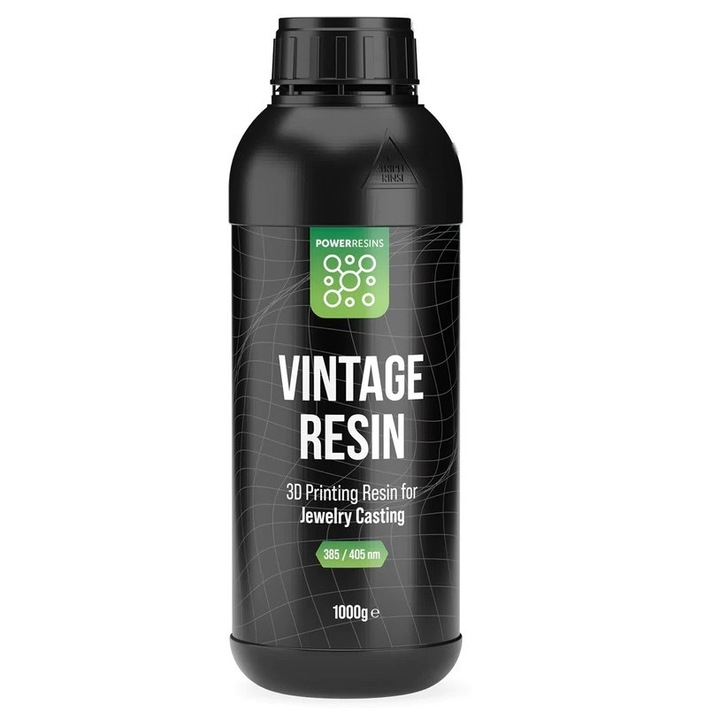 Смола 3D PowerResins Vintage, 1 кг, зелена, за бижута, за 3D принтер