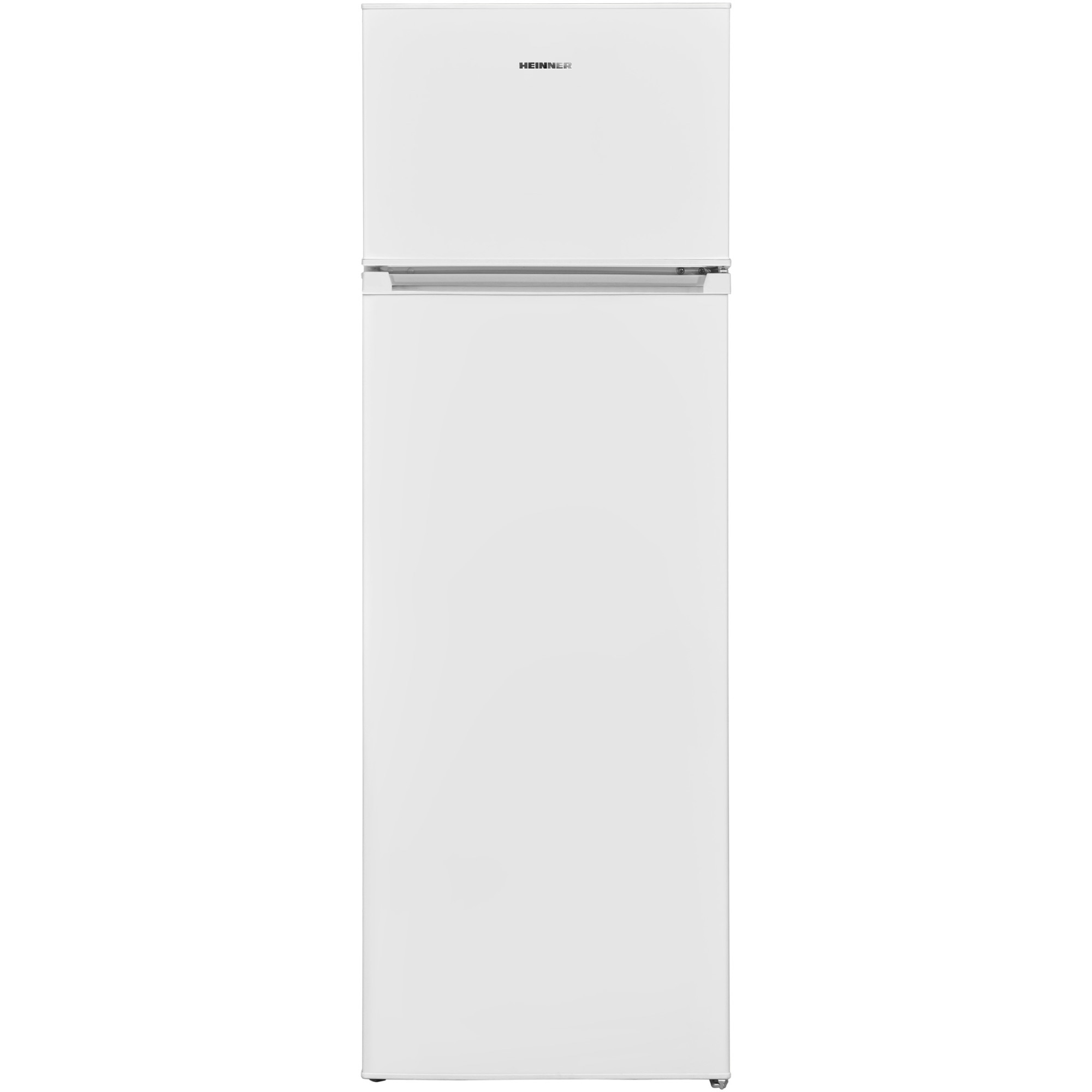 Frigider cu doua usi Heinner HF-V242E++, 242 l, Less Frost, Clasa E, Control mecanic, Lumina led, H 160 cm, Alb.