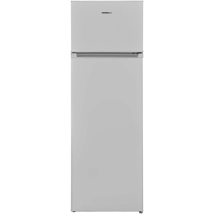 Heinner HF-V242SE++ Kétajtós hűtő, 242 l, Less Frost, E energiaosztály, Mechanikus vezérlés, LED világítás, M 160 cm, Ezüst