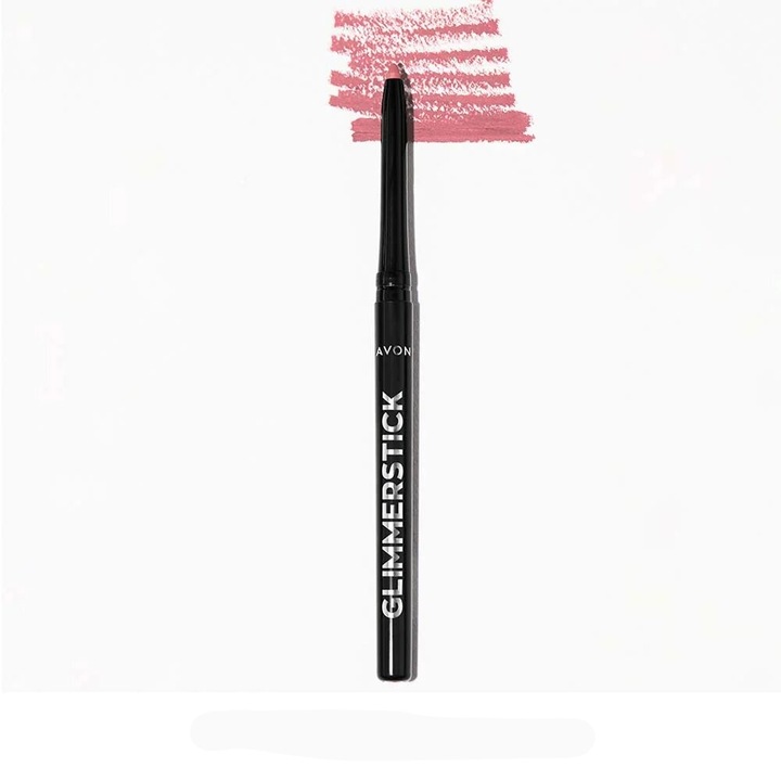 Creion de buze retractabil Glimmerstick, Avon, Pink Cashmere, 0.35 g