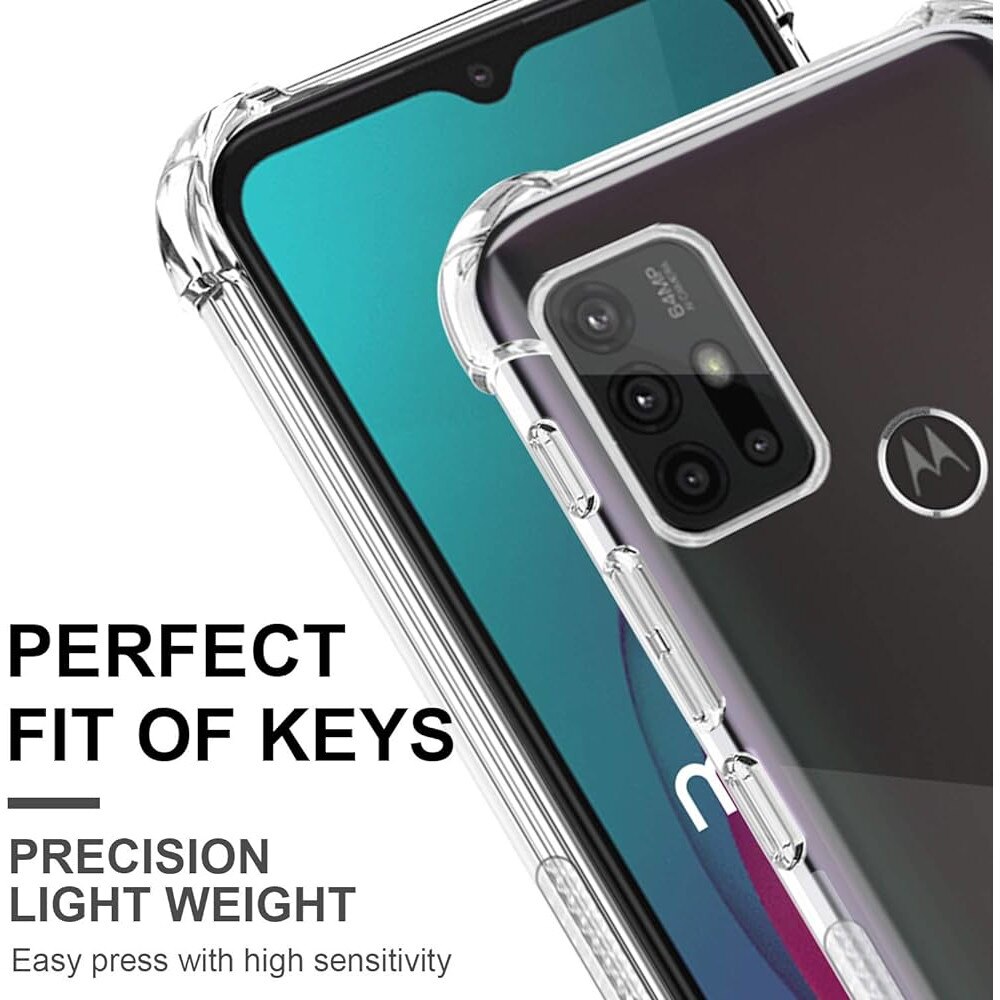 SEAHAI Cover per Motorola Moto G30/Moto G20/Moto G10/Moto G10 Power, Custodia Protettiva Ultra Sottile ed Elegante in Silicone TPU, Glitter Modelli Colorful Cover Antiurto Case - Marmo Blu
