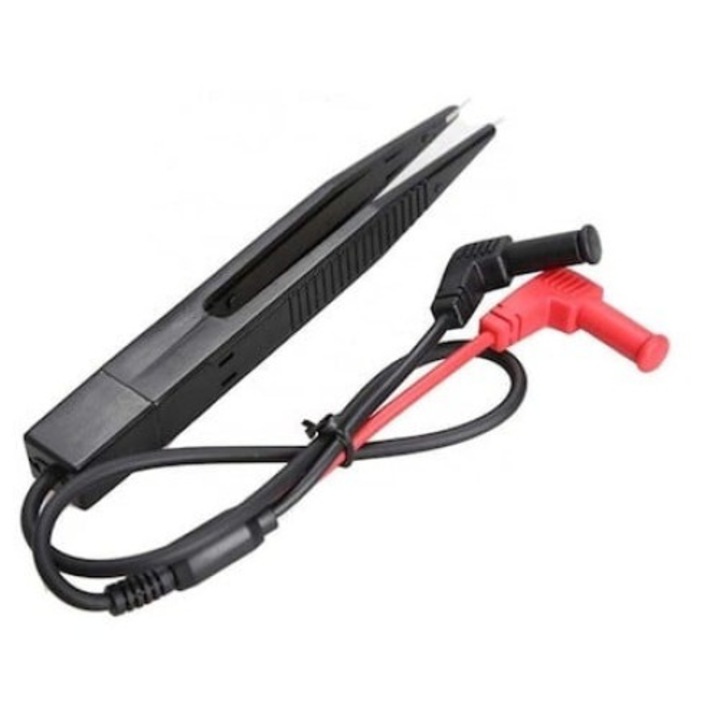 Tester multimetru tip penseta pentru SMD, 250V, Rosu/Negru, Dactylion®