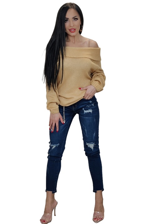 Bluza dama, WildFashion, Poliester, Kaki, Kaki