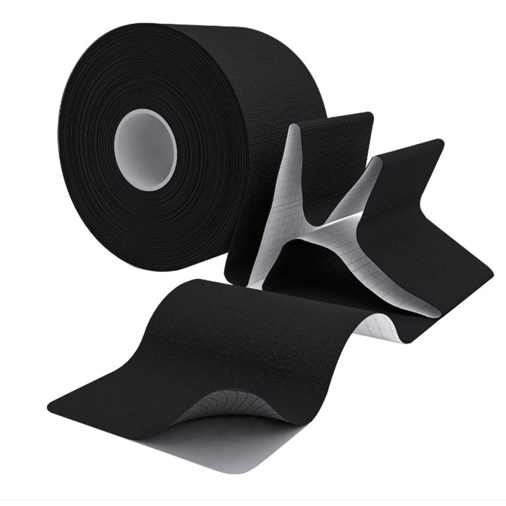 SIKS® kineziológiai szalag izomtámogatáshoz, sportolóknak, 5M, fekete