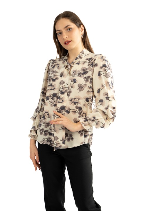 Bluza dama 820, Gri/Crem