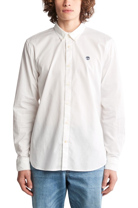 Camasa cu maneci lungi Timberland LS Elvatd Oxford Slim, Alb