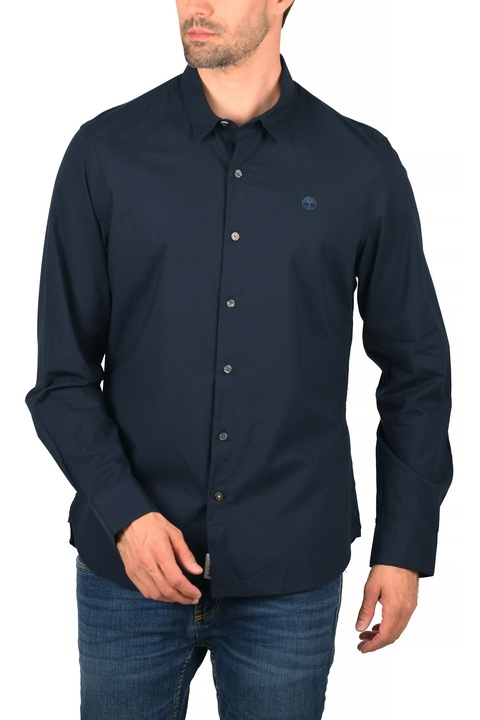 Camasa pentru barbati, Timberland Ls E-R Pop Solid Shirt, Albastru inchis