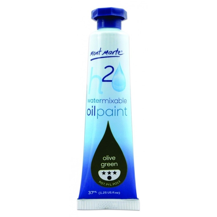 Culori ulei mixabile cu apa 37 ml Mont Marte - Olive Green