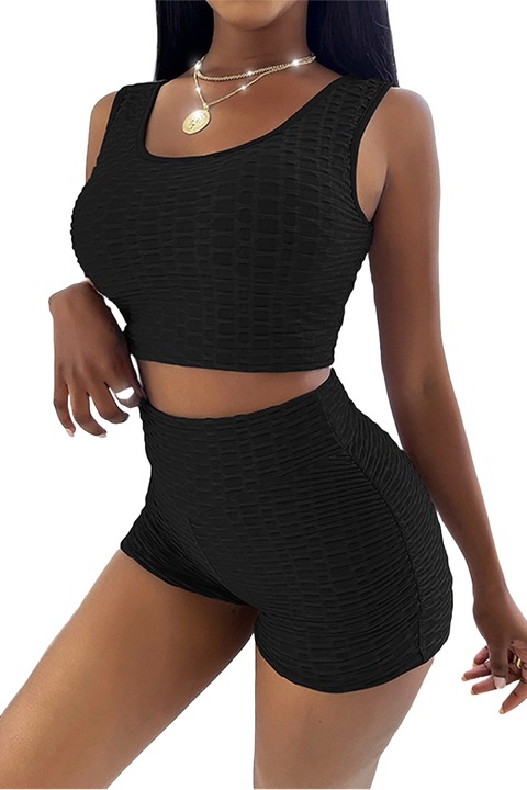 Compleu dama, WildFashion, Poliester, 1644, Negru