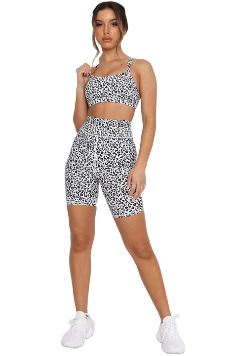 Compleu dama, WildFashion, Poliester, 1652, Alb/Negru