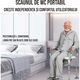 Scaun cu WC de Camera GABOS™, din aluminiu si plastic dur, cu suport hartie igienica, toaleta mobila cu inaltime reglabila, perie silicon WC, 100x manusi silicon, 20x pungi cu burete absorbant, 2x vase de colectare incluse