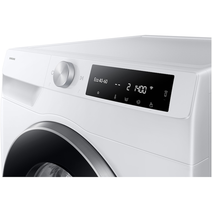 Masina de spalat rufe Samsung WW11DG6B25LEU4, 11 kg, 1400 rpm, Clasa A, AI Control, AI Eco Bubble, Motor Digital Inverter, Wifi, AI Energy, Smart Control, Alb