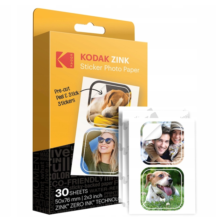 Cartus hartie Kodak pentru Kodak Printomatic, 60 buc