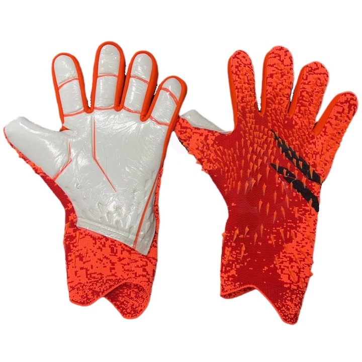 Вратарски ръкавици, Yeain, текстил/латекс, оранжево/бели, размер 7