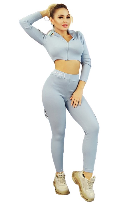 Compleu dama, WildFashion, Bumbac, 4888, Albastru deschis