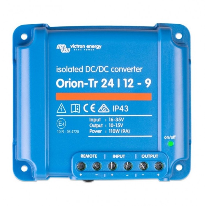 Modul Convertor DC-DC Victron Energy Orion-Tr 24/12-9A 110W, izolat, albastru