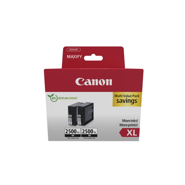 Set 2 cartuse de cerneala Canon 9254B011, negru