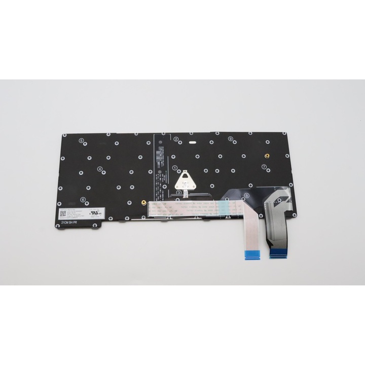 Tastatura Lenovo 5N21H77077, iluminare, engleza, pentru ThinkPad X13 Gen 3, 120x120x25mm