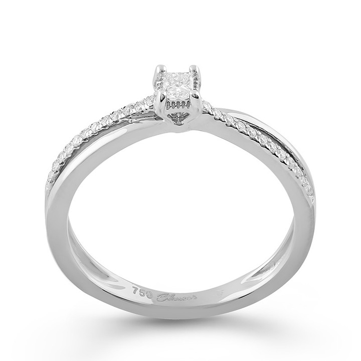 Inel Logodna Aur 18k Diamante BLANCO'S, RB10532EG-W52, Marime 52