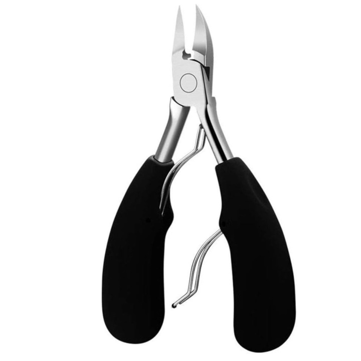 Többfunkciós körömvágó fogó, csipesz, Edibazzar, Rozsdamentes acél, Ergonomikus nyél, 10x3x2,4cm